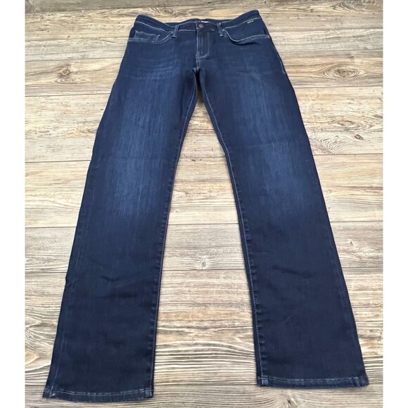 Mavi Mens Zach Straight Leg Jeans Blue 32/32 Denim Mid Rise 5 Pocket Medium Wash - Picture 1 of 14